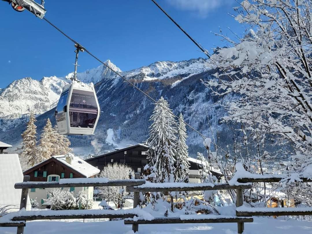 Happy Moose - Cosy Mont Blanc View Apartment Шамони Екстериор снимка